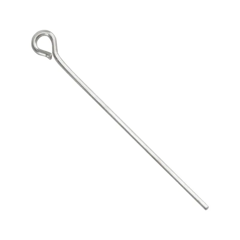1-Inch Sterling Silver Eye Pins – Pack Of 10 1