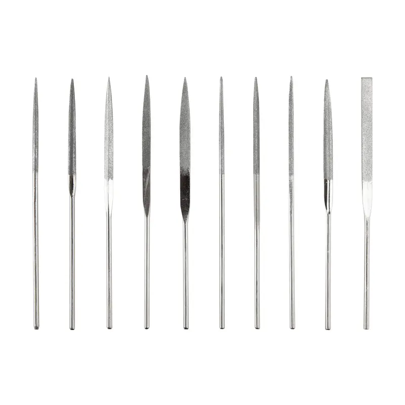 10-Piece Fine Diamond-Coated Needle File Set 1