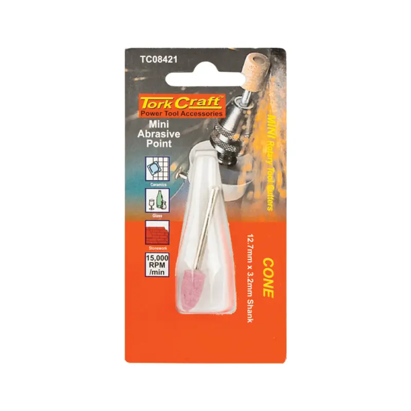 12.7 Mm Conical Mini Abrasive Point – 3.2 Mm Shank 1