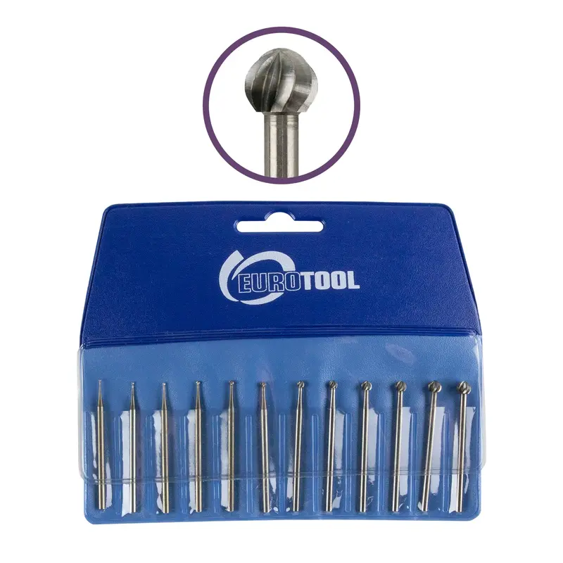 12-Piece Assorted Round Rotary Burs For Precision Engraving 1