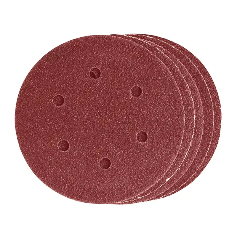 125Mm Hook-And-Loop Orbital Sanding Discs – 5-Piece Medium (80 Grit) Set By Dekton 1