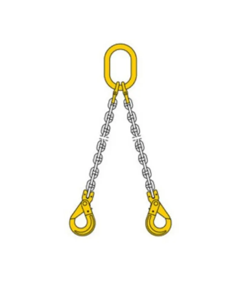 13 Mm × 2 M Two-Leg Chain Sling With Self-Locking Hooks 1