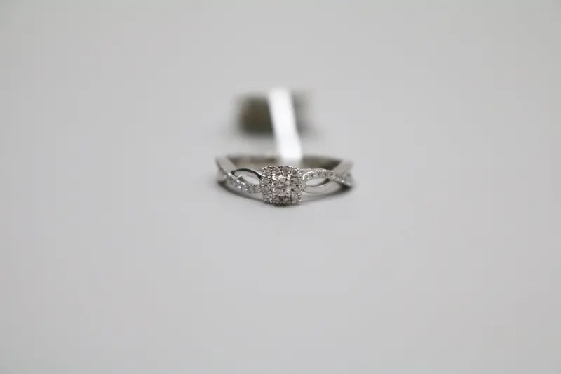 14K White Gold Diamond Engagement Ring – Minimalist 0.20 Ctw Solitaire, Size 4 1