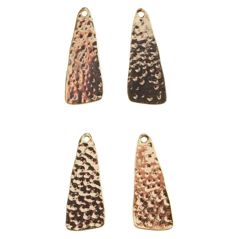 18K Gold-Plated Brass Triangle Pendant Set (4-Pack) 1