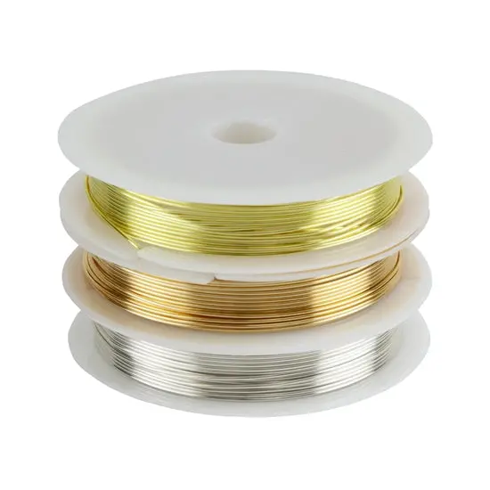 21-Gauge Copper Jewelry Wire – Durable Plated Finish, 3.1M Roll 1