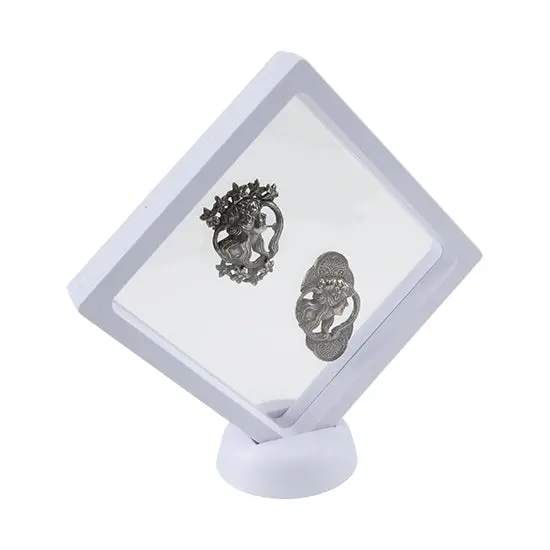 4.25″ × 4.25″ White Acrylic-Framed Membrane Box 1