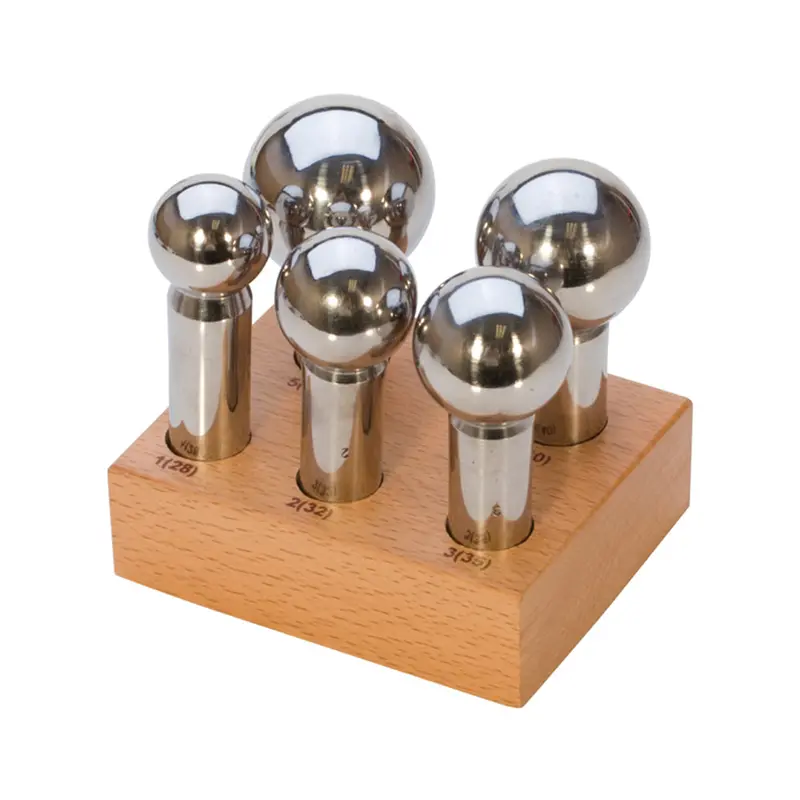 5-Piece Dapping Punch Set With Hardwood Display Stand 1