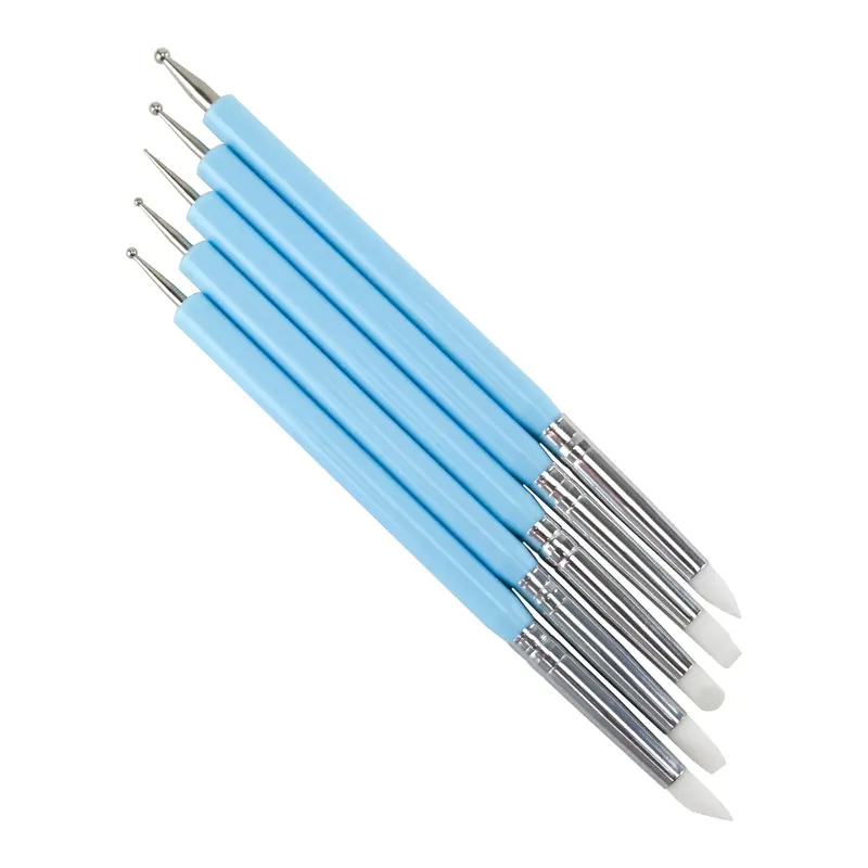 5-Piece Dual-Function Silicone Shaper & Ball Tool Set 1
