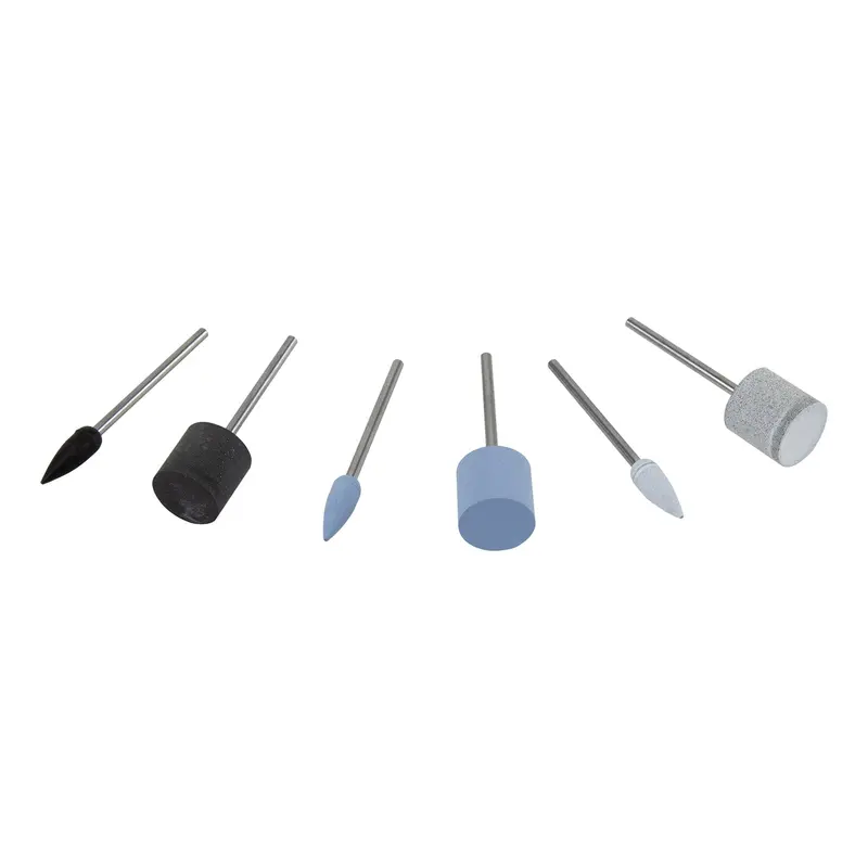 6-Piece Silicone Polishing Set: Cylinder And Teardrop Shapes 1