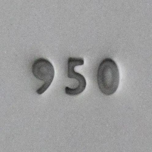 .950 Fine Silver Stamp For Wet Clay – 2Mm Profile, High-Fidelity Mark 1