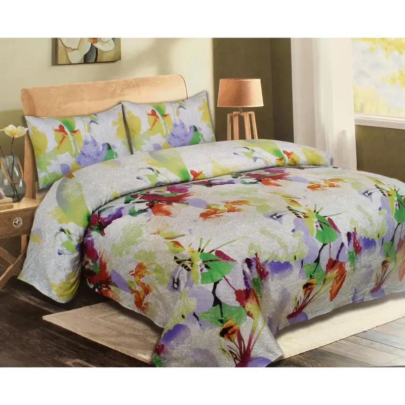 Aari Bedlinen Leaf-Texture King Size Sheet Set 1