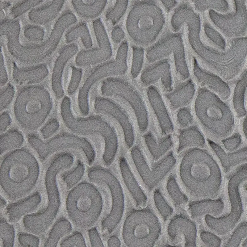 Abstract Doodles Texturing Tile For Metal Clay & Pmc 1