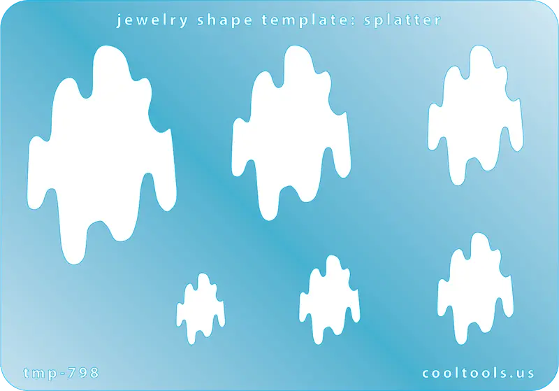 Abstract Splatter Jewelry Shape Template 1