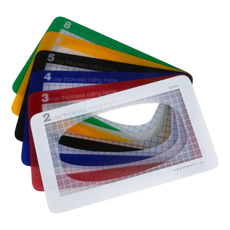 Adjustable Clay Thickness Rolling Frames – Standard Size Set 1