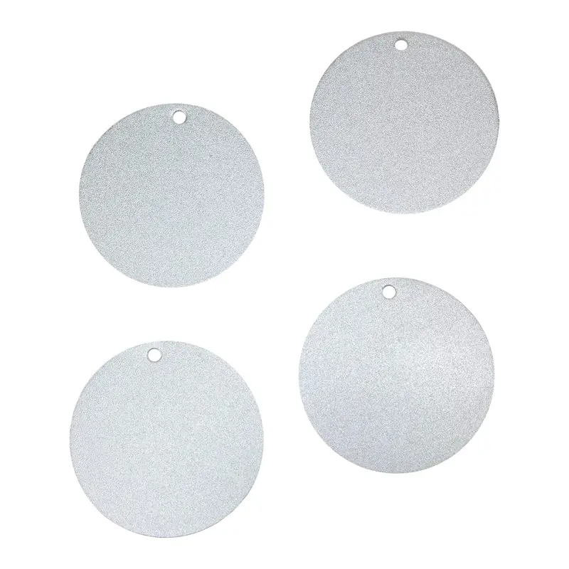 Aluminum Round Pendants – Lightweight Metal Blanks For Diy Jewelry (Pack Of 4) 1