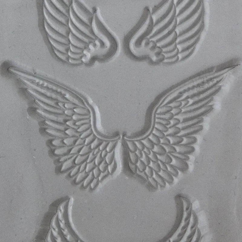 Angel Wing Motif Texture Tile 1