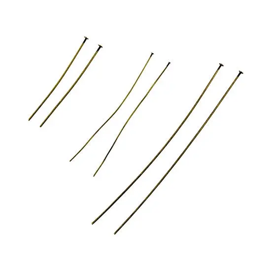 Antique Brass Head Pins – Assorted Lengths 1