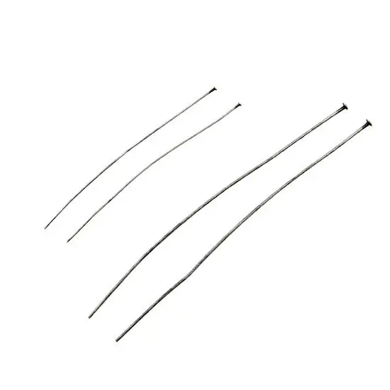 Antique Silver-Finish Head Pins – Assorted Lengths 1
