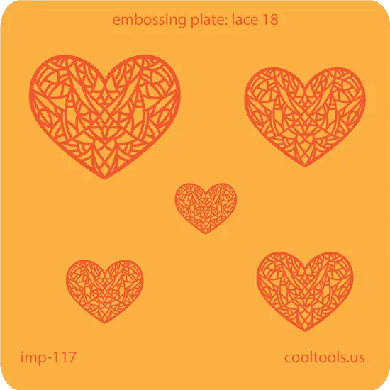 Antique-Style Lace Embossing Plate #18 1