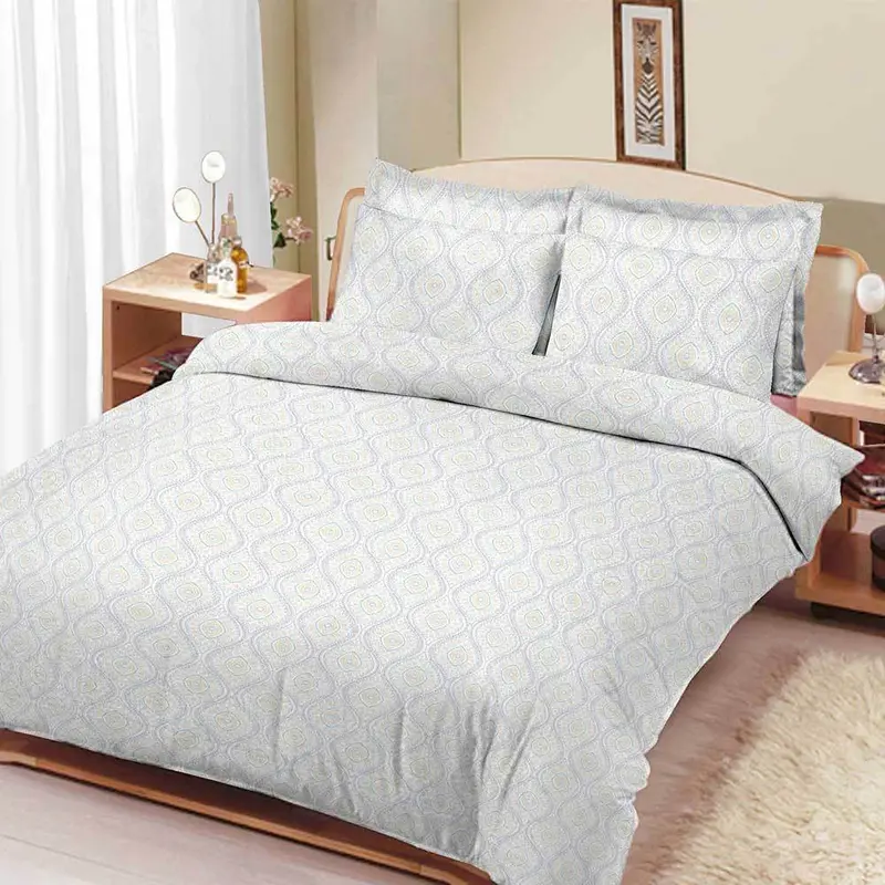 Arc Ettingen Double Bed Sheet Set – Timeless Elegant Print 1