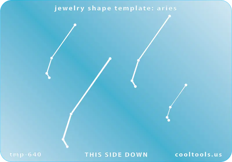 Aries Zodiac Jewelry Template – Bold Zodiac Sign Silhouette 1