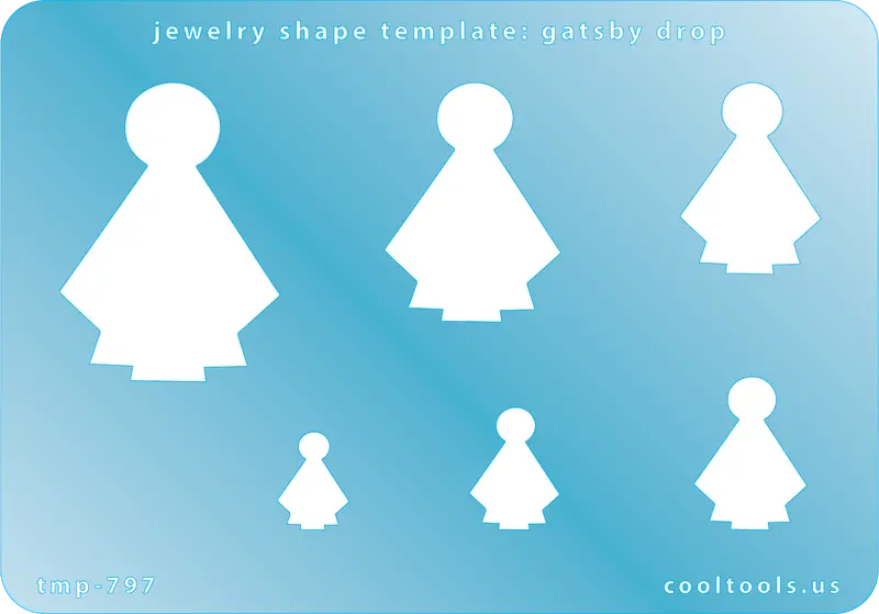 Art Deco Gatsby-Style Drop Jewelry Template 1