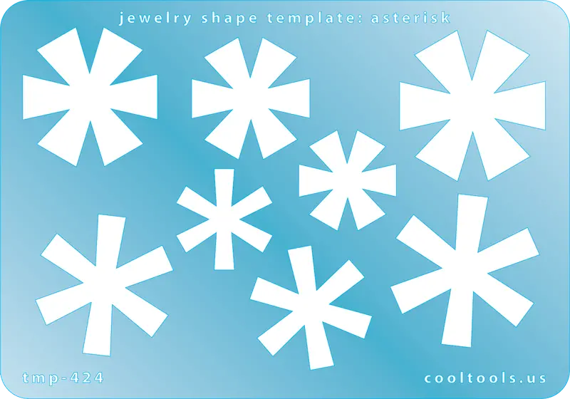 Asterisk Jewelry Template For Minimalist Or Decorative Accents 1