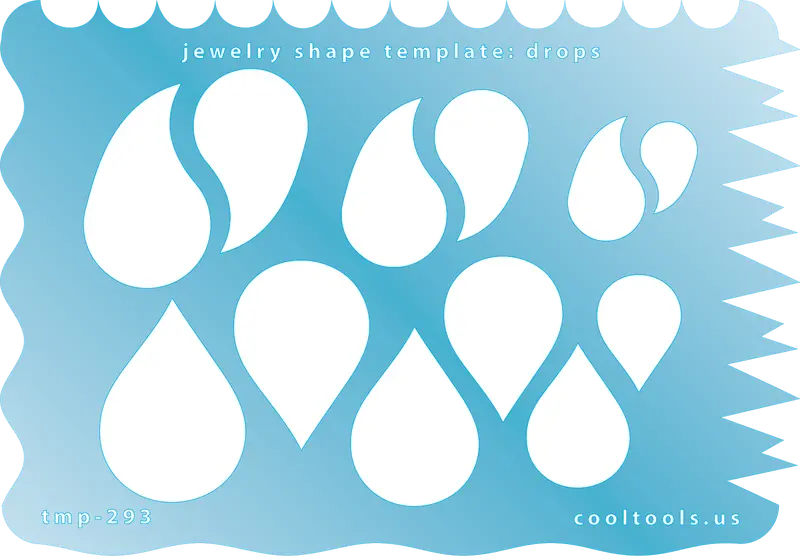 Asymmetrical Drop Jewelry Template With Playful Edges 1