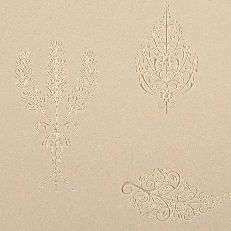 Autumn-Leaf Texture Stamp For Handcrafted Jewelry Designs 1