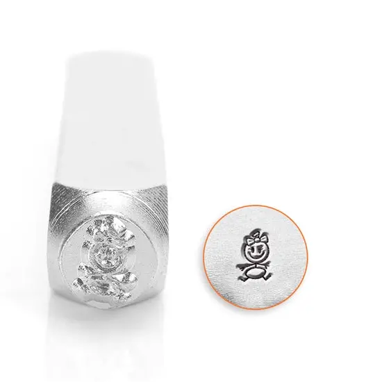 'Baby Girl' Hand-Stamp Design (6Mm) 1
