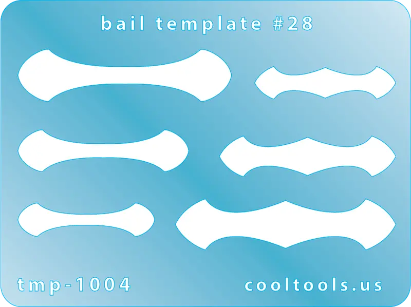 Bail Template #28 – Adjustable Jewelry Design Stencil 1