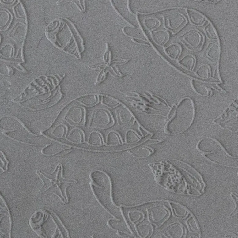 Beach Party Fineline Texture Tile – Detailed Coastal Design For Clay Impressions 1