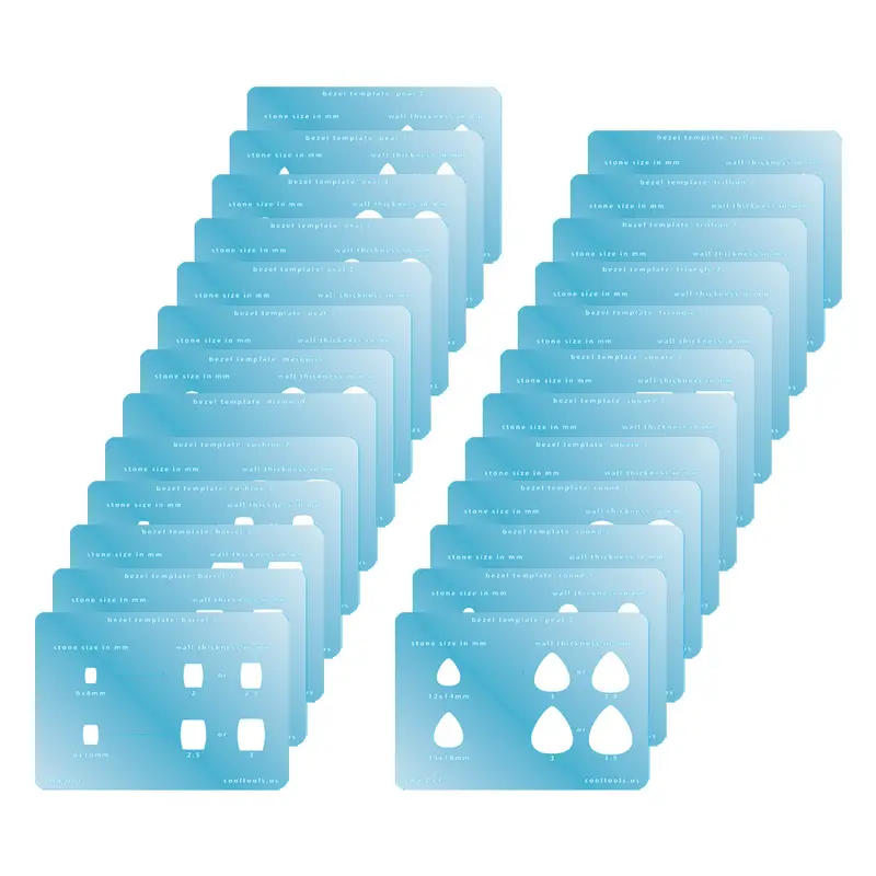 Bezel Template Set – Size 25 Standard Gauge 1