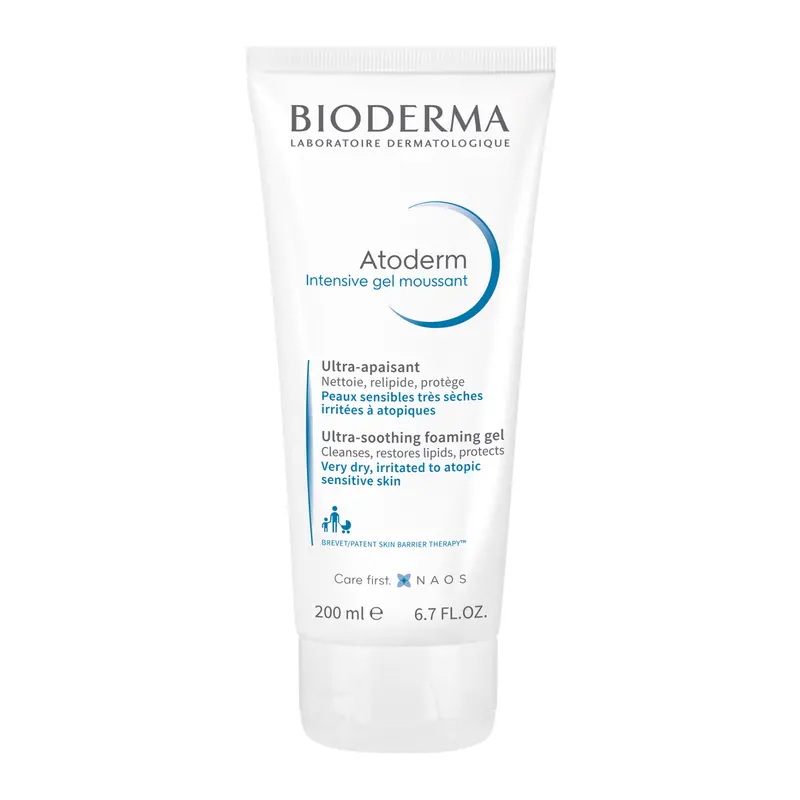 Bioderma Atoderm Intensive Gel Moussant – 200Ml Fragrance-Free Cleanser For Dry, Irritated Skin 1