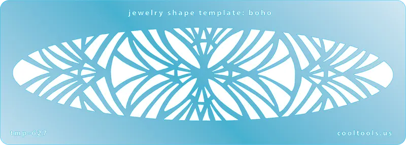 Boho Jewelry Template – Freeform Eclectic Shape Design 1