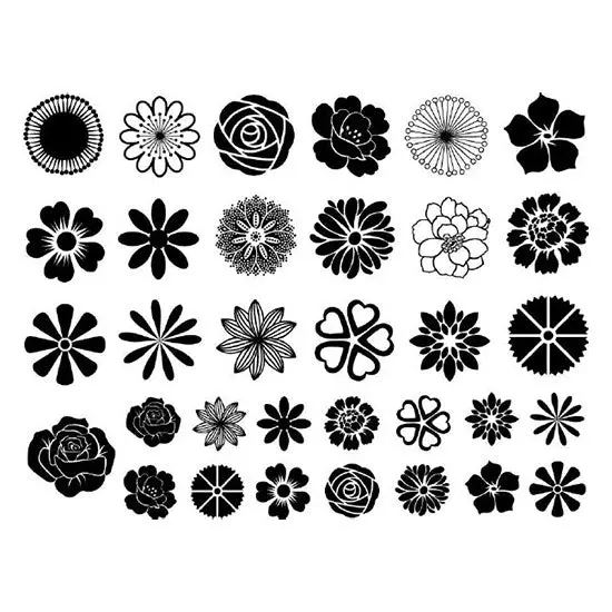 Botanical Flower Decals Designed For Enamel, Ceramic, And Glass Surfaces 1