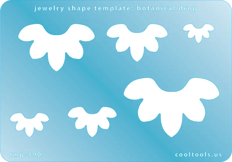 Botanical-Inspired Drop Jewelry Shape Template 1