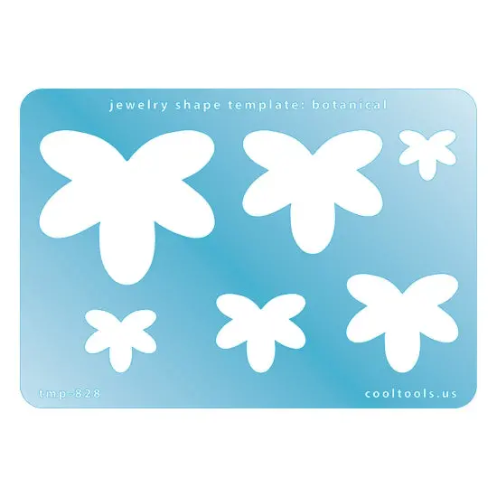 Botanical Jewelry Template – Nature-Inspired Outline 1