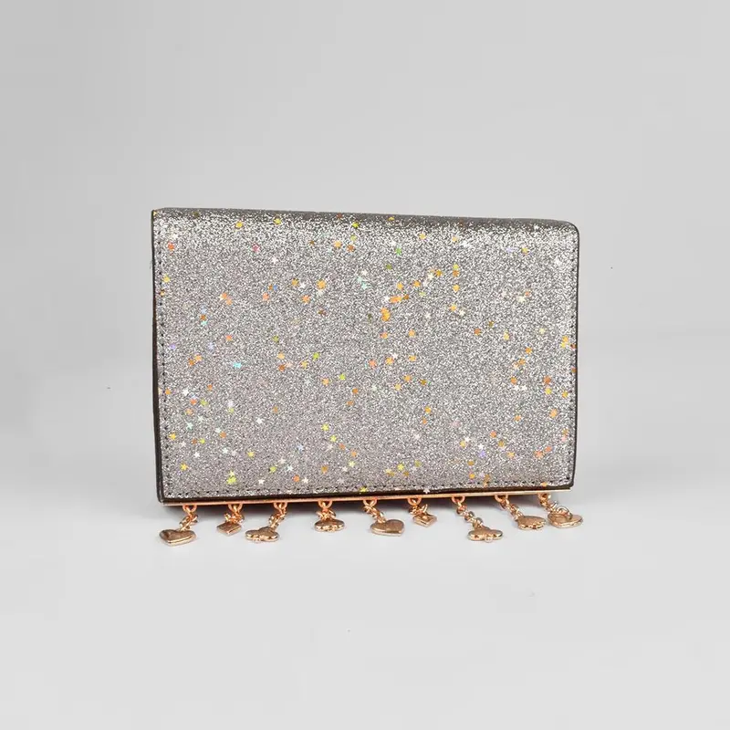 Botosani Glitter-Finished Pu Leather Evening Clutch Bag 1
