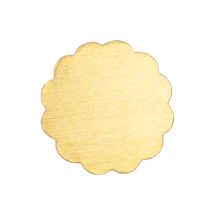 Brass Flower-Shaped Blank – Handcrafted Jewelry Base 1