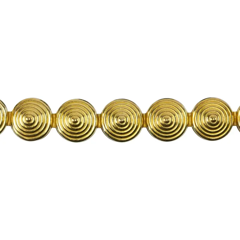 Brass Patterned Wire – Cymbal Texture, 24-Gauge Dead Soft, 6" Length 1