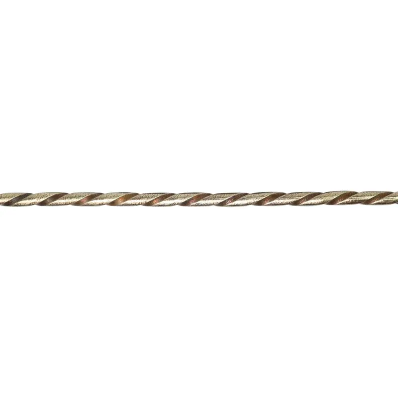 Brass Rope #3 Patterned Wire – 16-Gauge Dead Soft, 6" Minimum Length 1