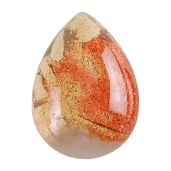 Brecciated Jasper Pear Cabochon (13×18Mm, 1 Pc) 1