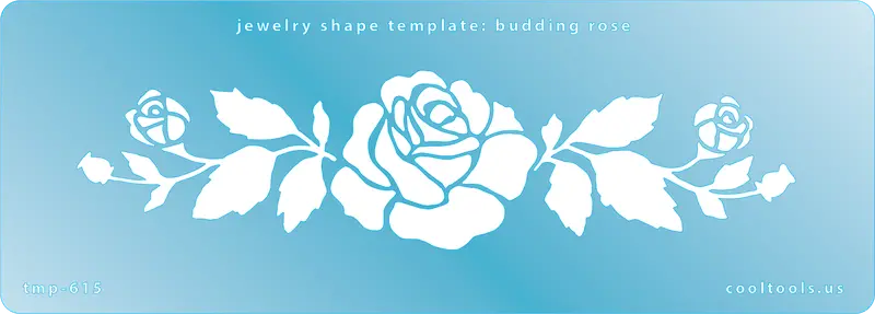 Budding Rose Jewelry Design Template 1