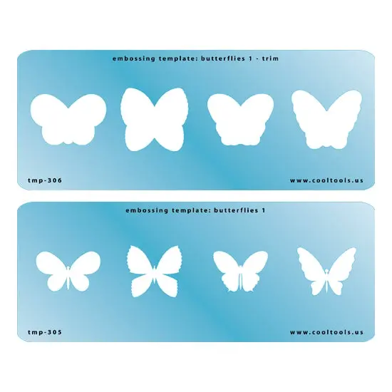 Butterflies 1 Embossing Template Set 1