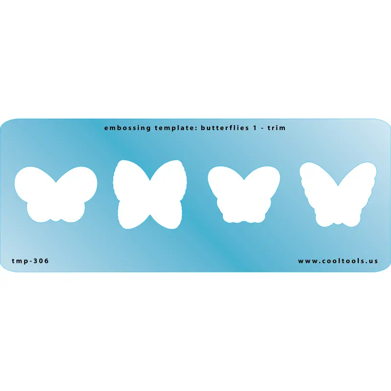 Butterfly Embossing Template — Set 1 With Trim Border 1