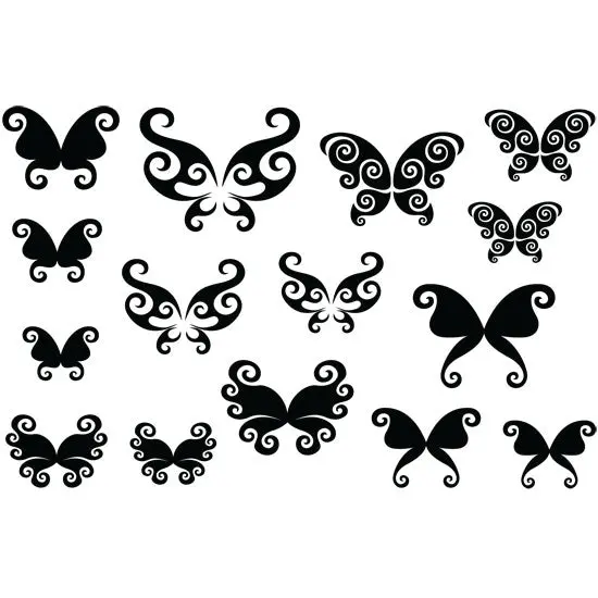 Butterfly Jewelry Stamp - Delicate Wing Pattern 1 1
