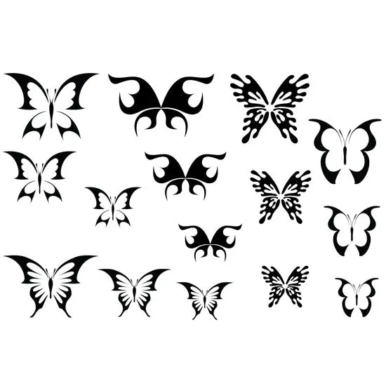Butterfly Jewelry Stamp - Elegant Wing Pattern 2 1