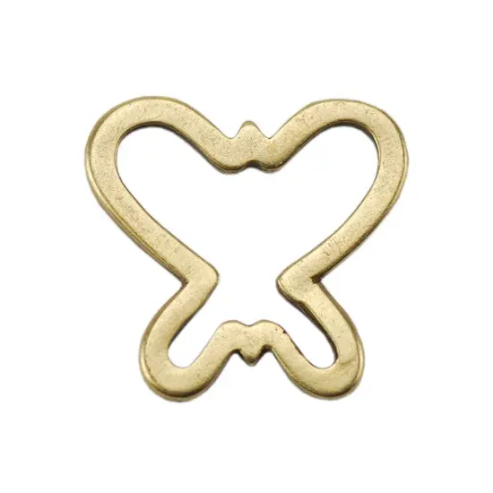 Butterfly-Shaped Bronze-Plated Jump Ring – 12Mm Detailed Design, Pack Of 2 1