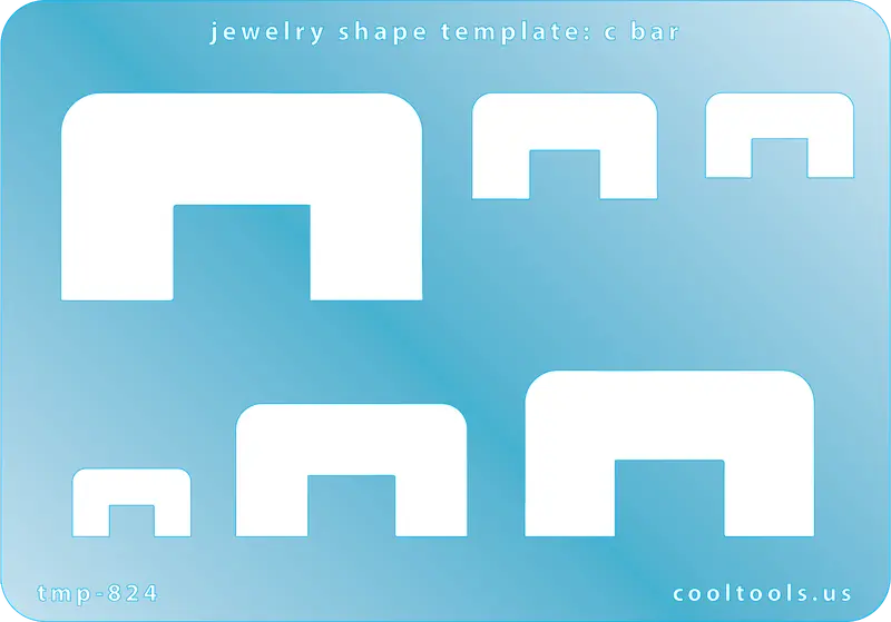C-Bar Jewelry Template – Minimalist Curved Bar Shape 1